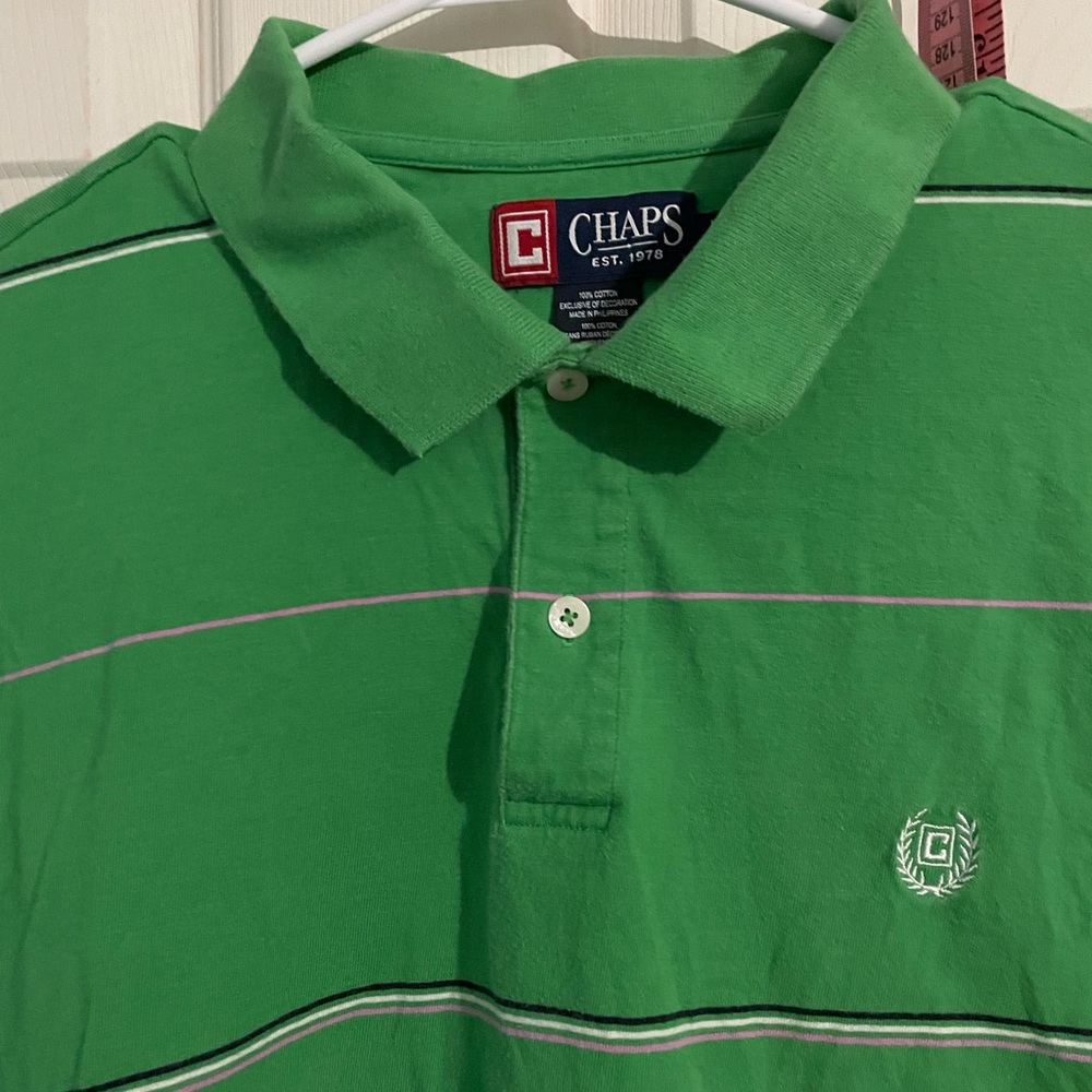 Chaps Green Polo Shirt for Men